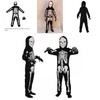 Kids' Skull Print Jumpsuit Halloween Costume Set For Role Play And Themed Party