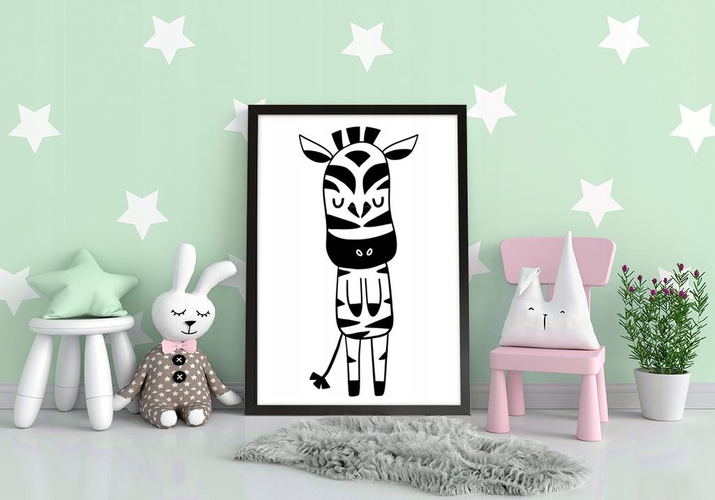 Picture Poster In a Frame A4 Cm Zebra PD249
