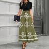 Short Sleeve Women's Dress Casual Flowy A-Line Midi Tshirt Dresses With Pockets Crewneck Vocation Boho Beach Sundress