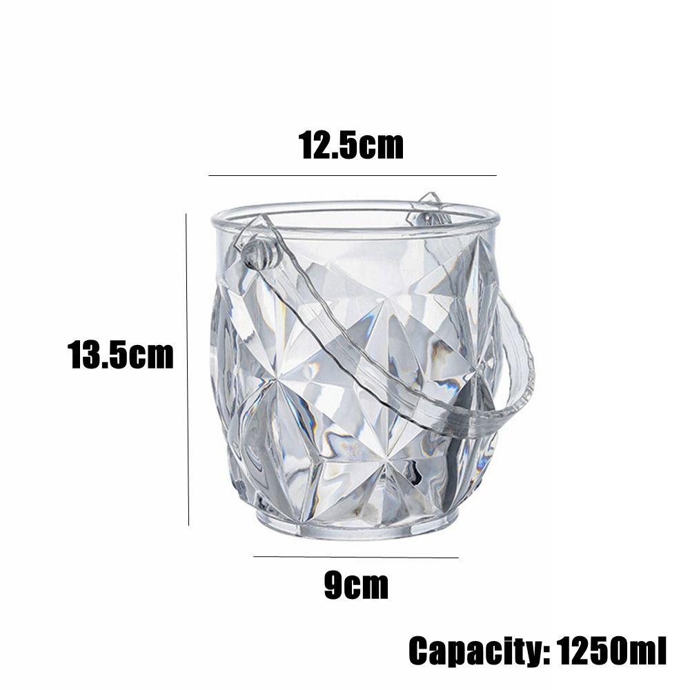 Detachable Handle Ice Bucket Plastic Champagne Bucket New Beer Barrel