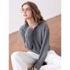 BETU Women's 2025 Autumn Half-Zip Jacquard Knit Sweater