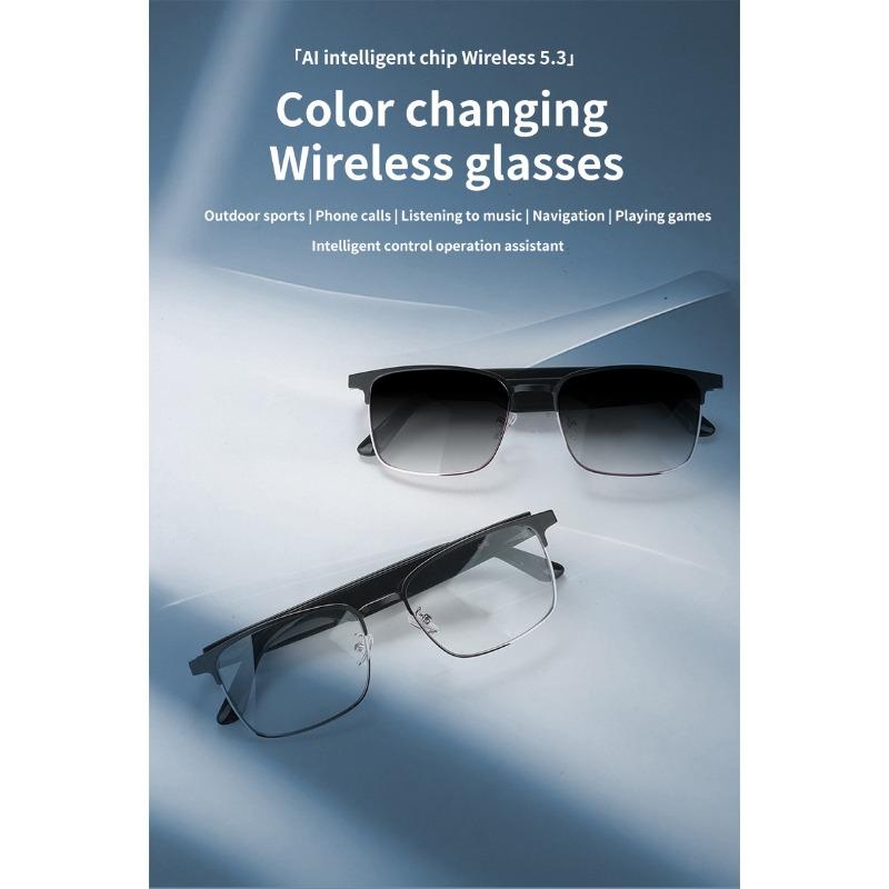 Ochelari inteligenți Bluetooth care își schimbă culoarea cu protecție UV pentru ascultarea muzicii și efectuarea apelurilor, ochelari audio cu căști pentru efectuarea apelurilor