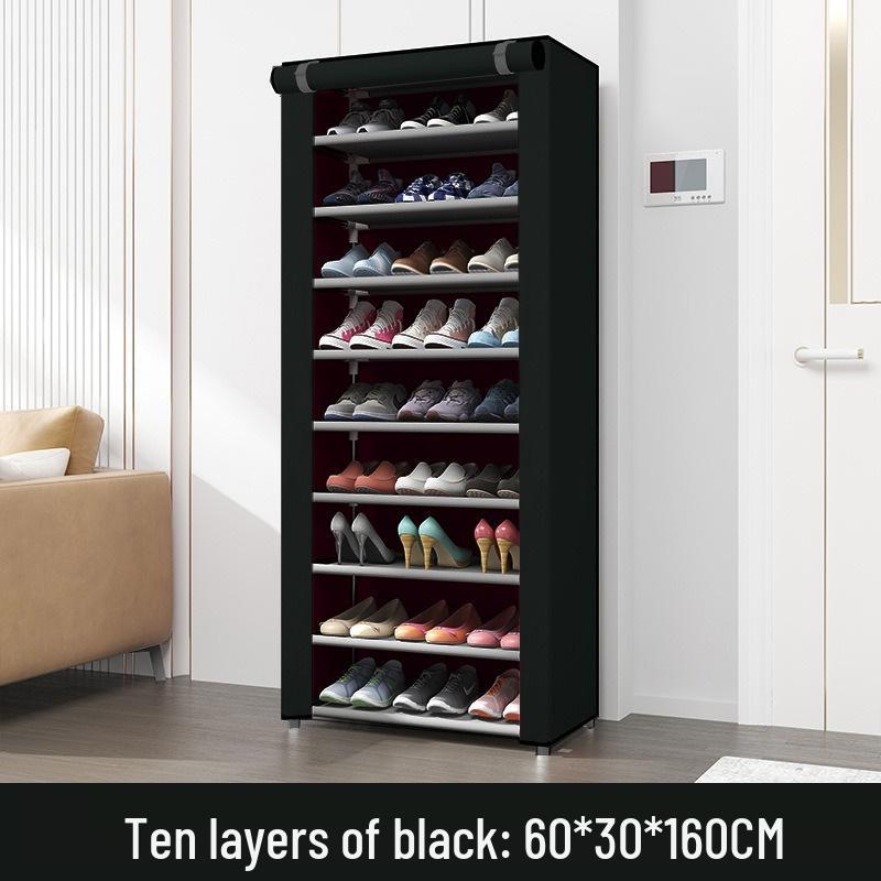 Multi-layer Dustproof Shoe Rack - Non-Woven Fabric Storage for Dorms and Homes