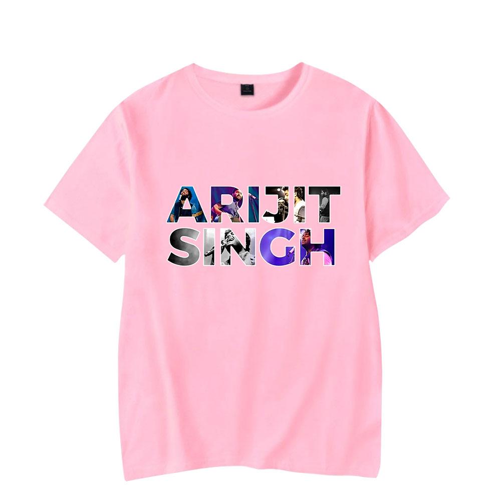 

Summer Women Men s Short Sleeve Tshirt Arijit Singh Fitness Clothing Men Tee Shirt Cosplay T-Shirt XXS рожевий