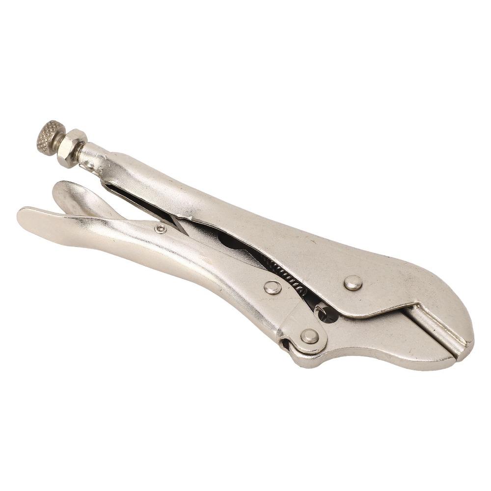 45 Stalowe Szczypce Blokujące Zakrzywione Szczęki Narzędzie Blokujące do Uszczelniania Rur Metalowe Uszczelnianie i Zaciskanie Rur