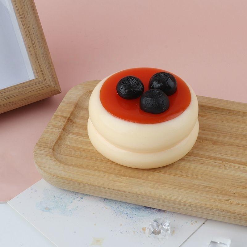 Soft Simulation Cake Squeeze Toy Slow Rebound Realistic Stress Relief Fidget Toy for Kids Travel Companion