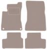 Beige Velours-Fußmatten für: Mercedes CLS C118 Limousine, Kombi (2019-)