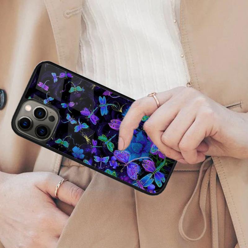 Dragonfly Magnetic Phone Case For APPLE iPhone 17 Air 16 14 13 12 Pro Max 15 Plus Wireless Charge With MagSafe Cover