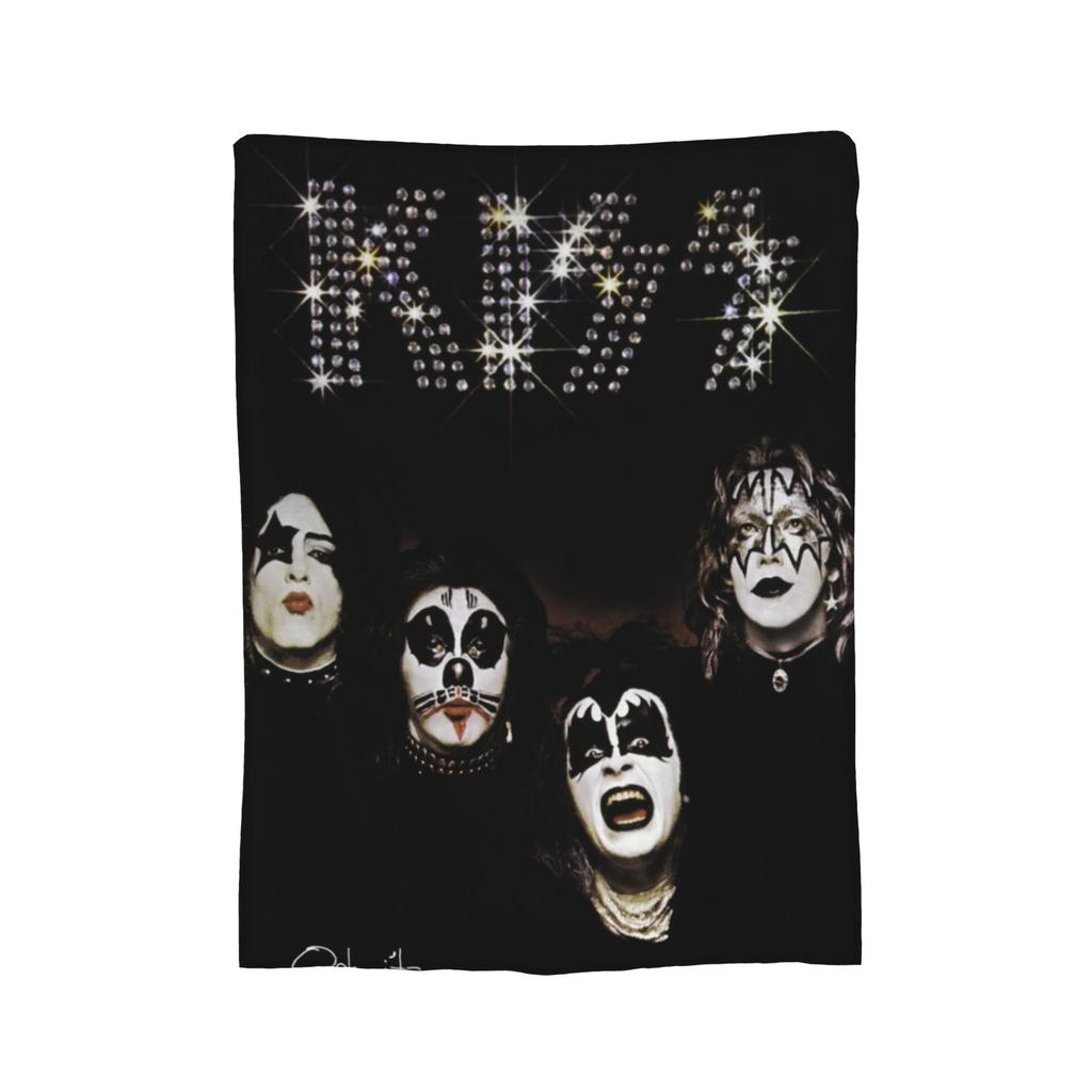 K-Kiss Band Blankets Fleece Decoration   Multifunction Ultra-Soft Throw Blanket for Sofa Outdoor Bedding Throws