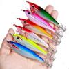 6Pcs 10cm 10g Freshwater Saltwater Fishing Jig Hard Octopuses Jig Fishing Squid Jig Lures Jig Squid Fishing Lures Baits