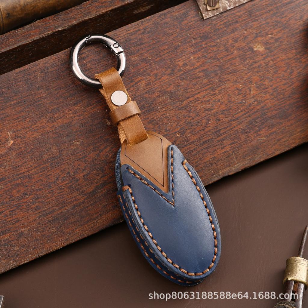 Nissan Schlüsselhülle: Crazy Horse Leder für X-Trail, Qashqai, Tiida, Altima, Sylphy