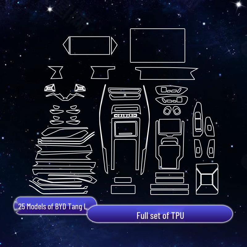 BYD Tang L Central Control Screen & Door Panel Protector Film Set