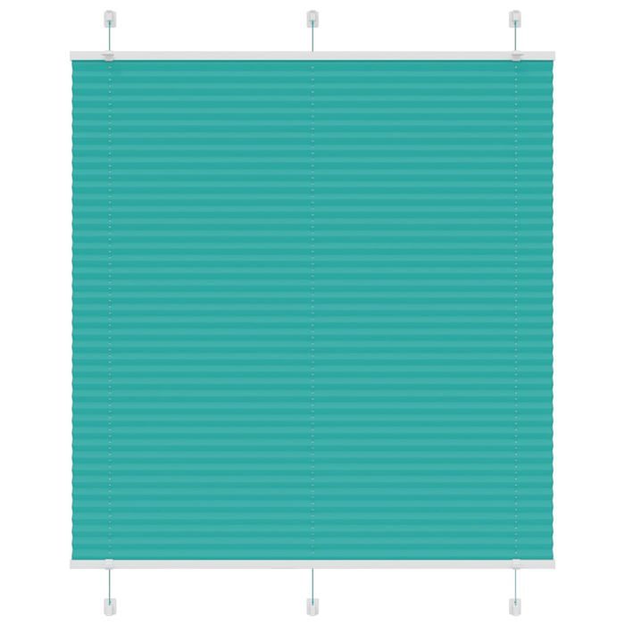 VidaXL Store plissé vert pétrole 115x100cm largeur du tissu 114,4cm, store plissé de fenêtre, store accordéon, store plissé 4015384