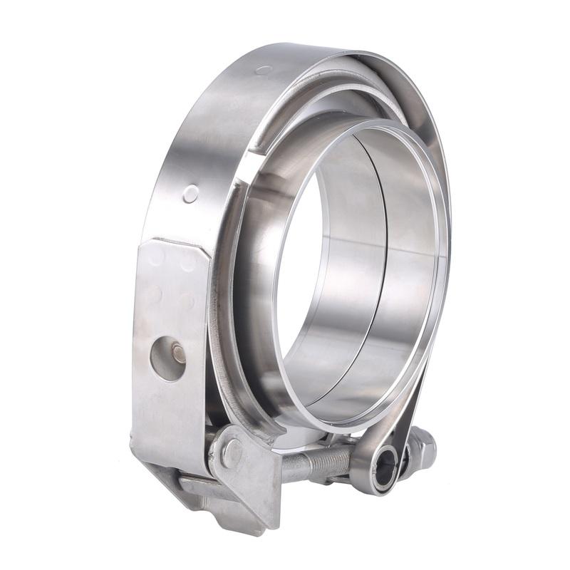 Stal nierdzewna 304 2,5" 3" Szybkozłączka Zacisk V Band 63mm 76mm Rura wydechowa Turbo Zacisk Vband Kołnierz męski żeński Zestawy zacisków V