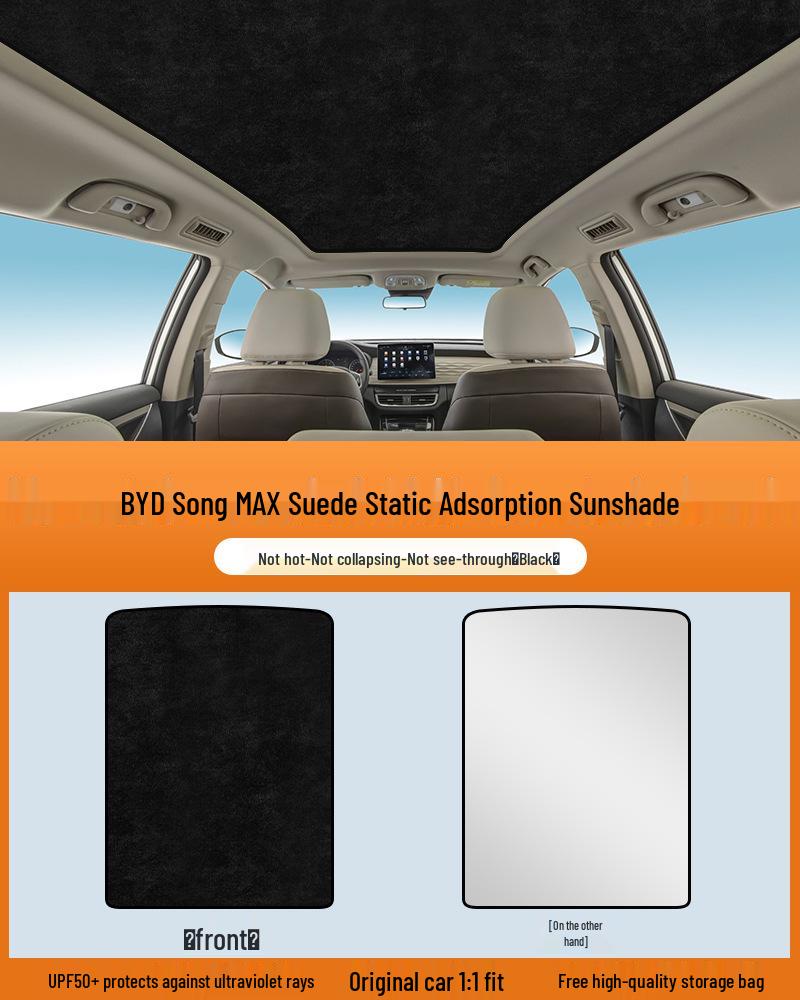 Electrostatic Sunshade Curtain for BYD Song, Seal, Qin, Han, Yuan, Tang, EVDM with Sunroof