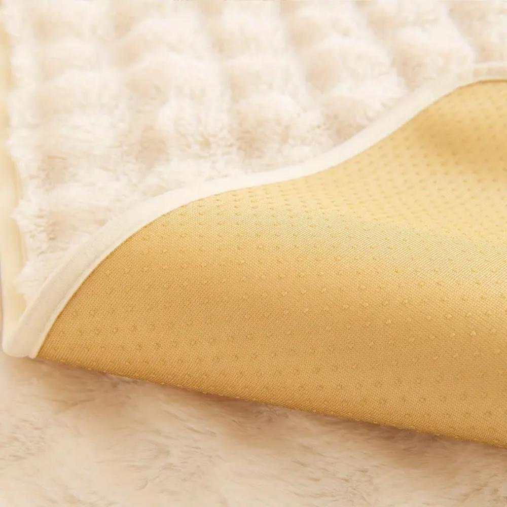 Bubble Imitation Rabbit Fur Plush Sofa Slipcover Non-Slip Soft Sofa Towel Couch Cushion Seat Cover For Living Room Modern Home