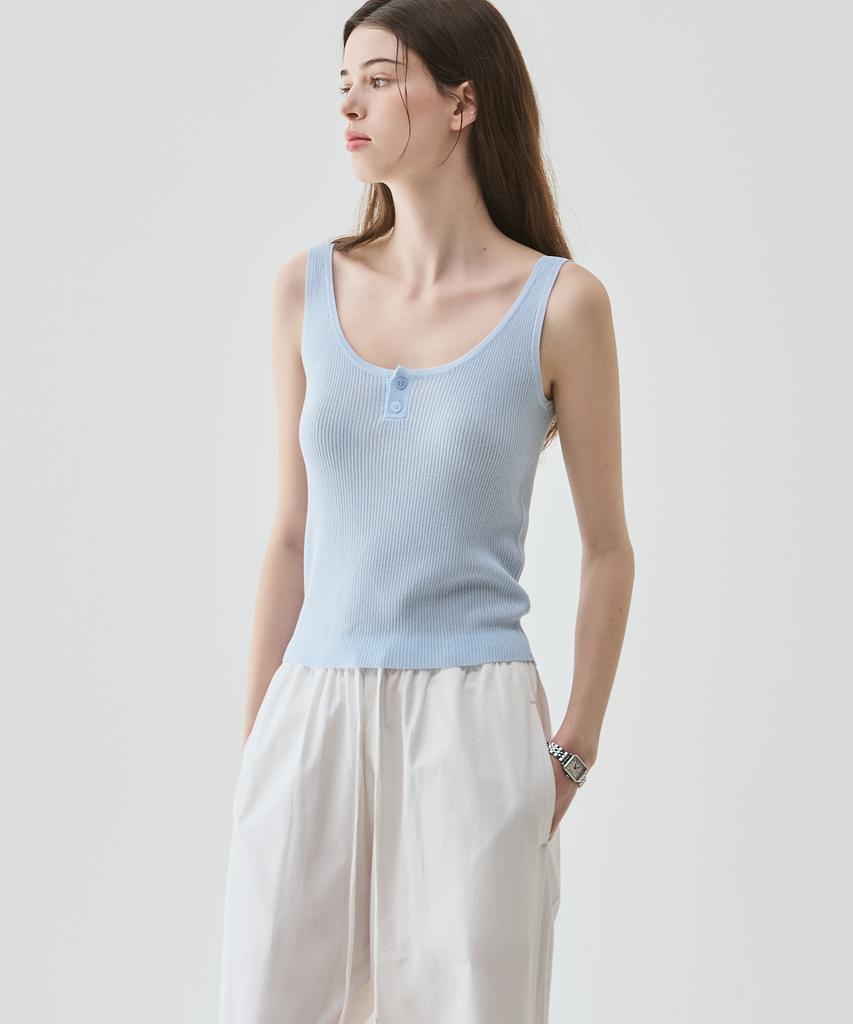 Deuloupisumeon Breeze Sleeveless Knit Top [Ivory]