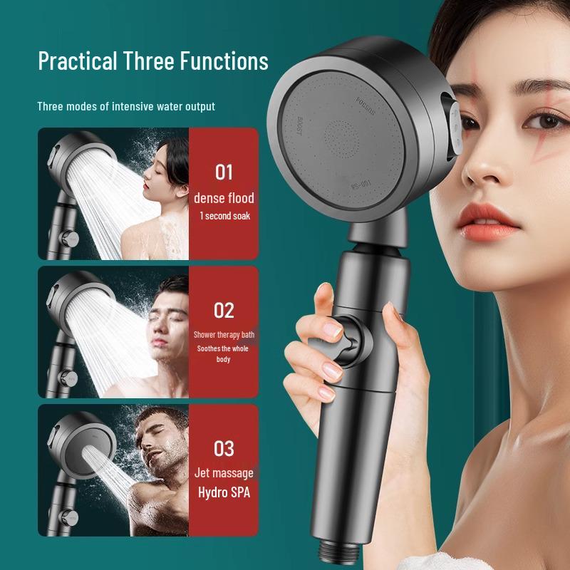 Super Strong Pressurized Rain Shower Head Set