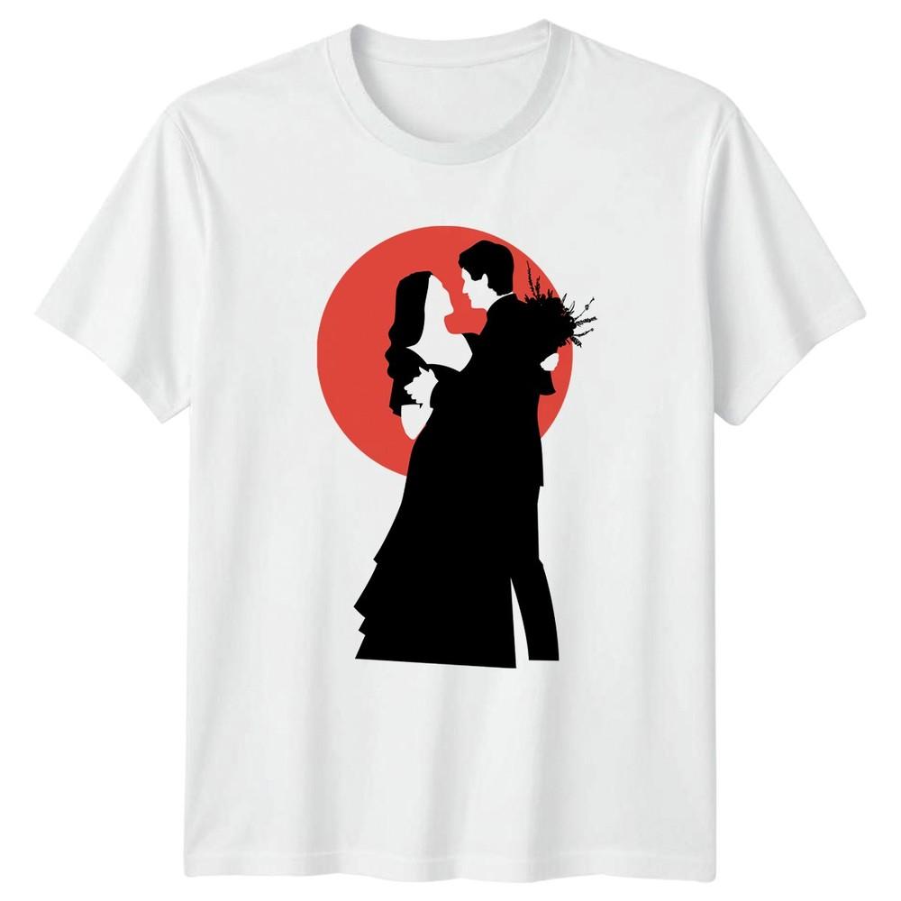 Wedding First Dance Silhouette TShirt Couple Wedding Anniversary Gift S