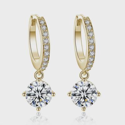 Elegant Korean Fashion Zircon Earrings - Cute, Creative, and Chic for Ladies