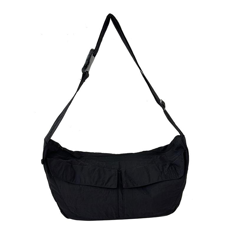 

New Japanese Mori literary and artistic small fresh casual simple messenger cloth bag college style commuter schoolbag for male and female students