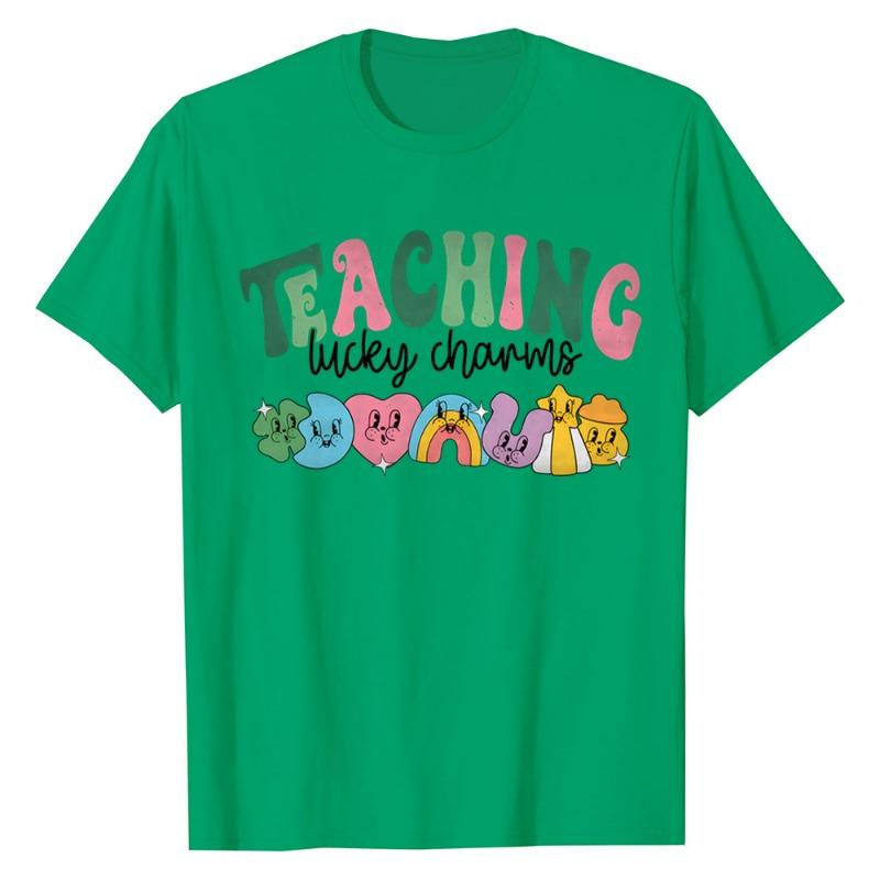 St. Haut tendance imprimé Saint-Patrick High Street T-shirts amples pour femmes