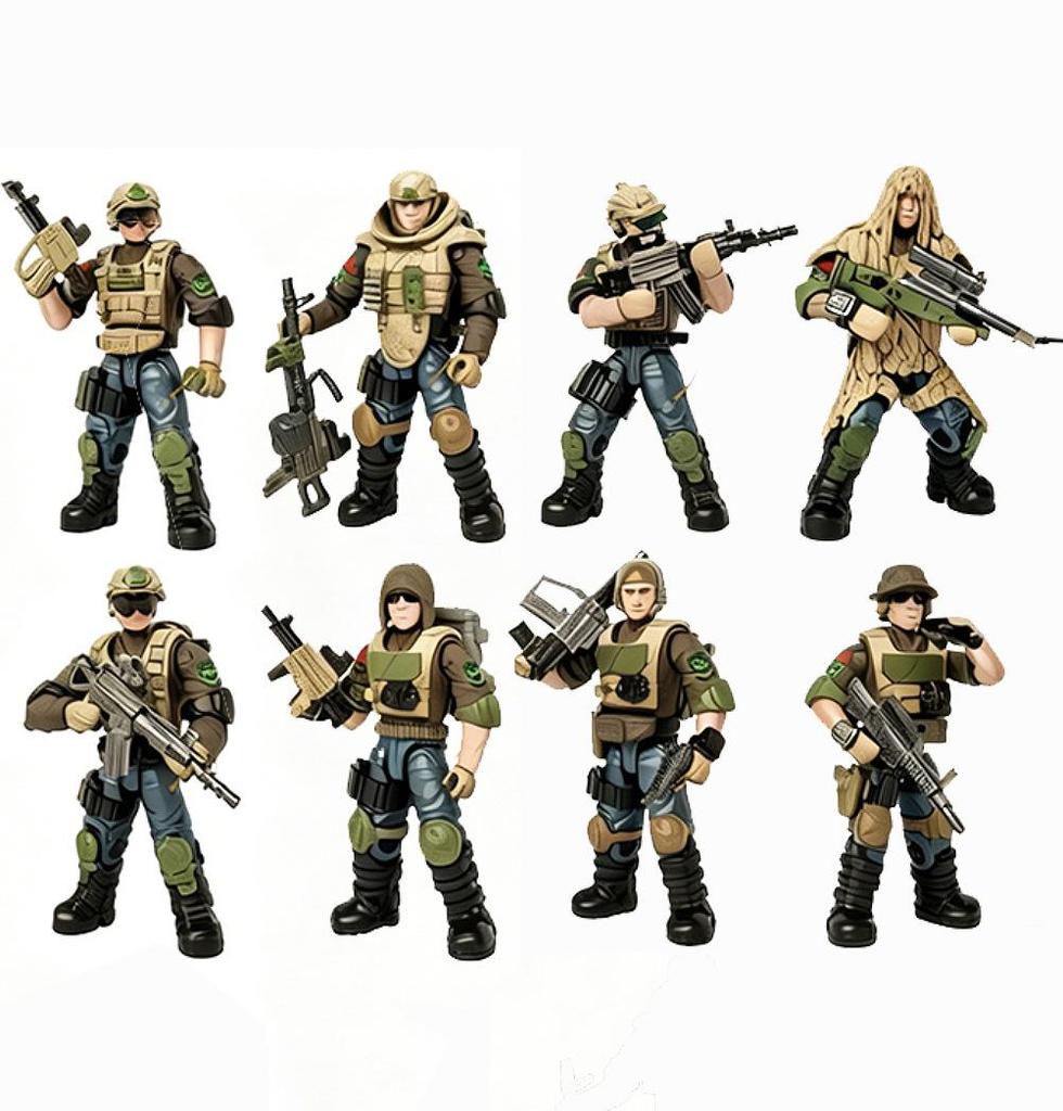 Xiang Jun Military Minifigure Building Blocks Toy - Movable Soldier Model for Boys