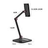 Aluminum Alloy, Silicone Black Dual-Arm Basic Aluminum Tablet Stand  Travel Portable Device Holding