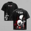 New Japan Chainsaw Man Anime Reze Graphic T-shirt Vintage Washed Oversized T Shirt Men Women Clothing Cotton Short Sleeve Tees