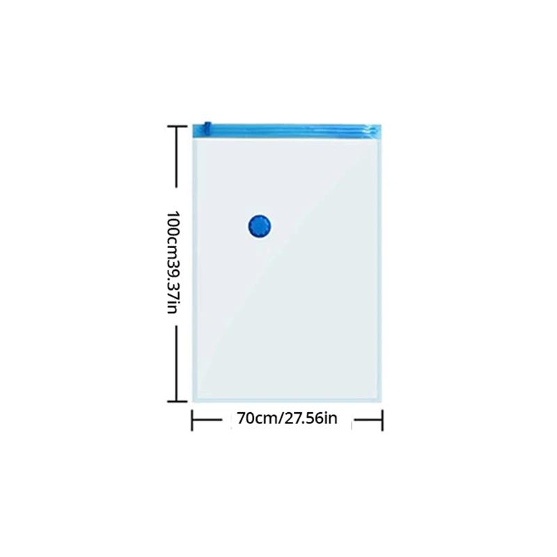 1pc 6Sizes Moisture Proof Vacuum Bag Clothes Storage With Valve Transparent Folding Travel Space Saving Aspirated Compression