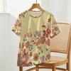 Women's Short Sleeve T-Shirt, American Basic Floral Collection, Soft Fabric, Versatile – Ideal For Daily Casual Wear & Outings