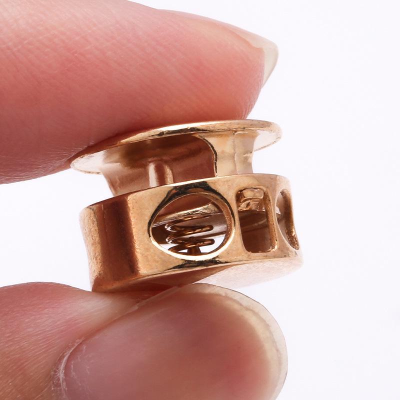 Double Hole Metal Spring Buckle for Hat and Trouser Adjustment