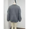 Women's Sweater Solid Color Long-sleeved Casual Loose Cardigan Sweater Jacket