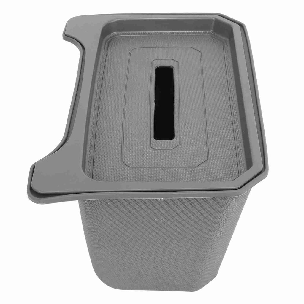 Car Rear Storage Box Large Capacity Slip Resistant Row Seat Organizer Container Replacement For Tesla Model Y Grey