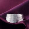 Street All-match Jewelry 925 Sterling Silver Multi-line Rings For Women Adjustable Fashion Wedding Party Christmas Gifts