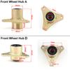 15mm/17mm 3 Stud Front Wheel Knuckle Spindle 5"/6" Wheel Hub For DIY 110cc 168 200F Go Kart Buggy ATV UTV Quad Bike Parts