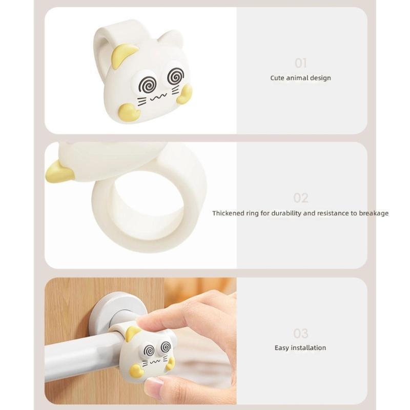 3PCS/Lot Soft Puppy Style Door Handle Bumpers For Kids Room Home Safety Accessories