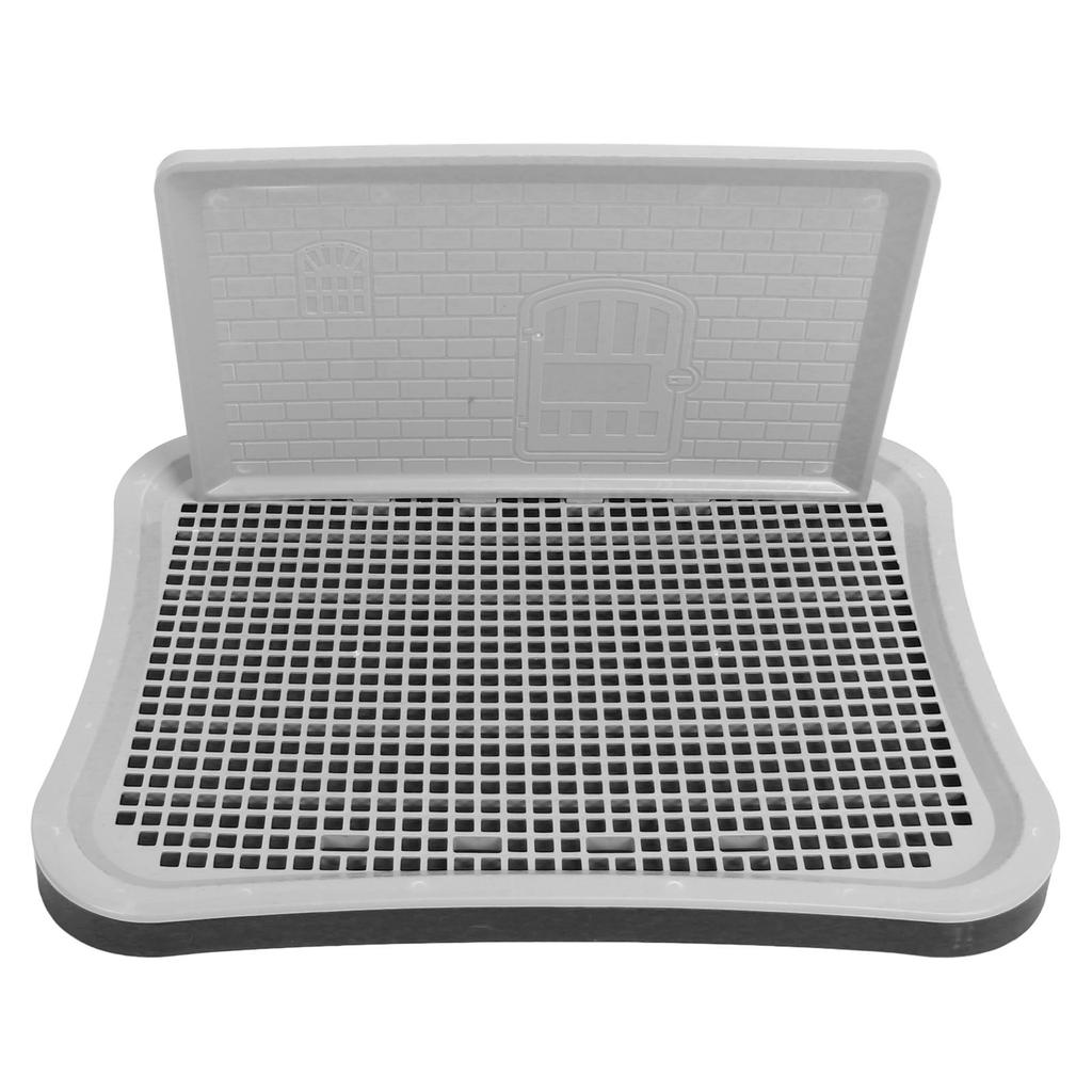 Dog Training Toilet with Wall Column Removable Portable Puppy Mesh Training Potty for Large Small Medium Pets