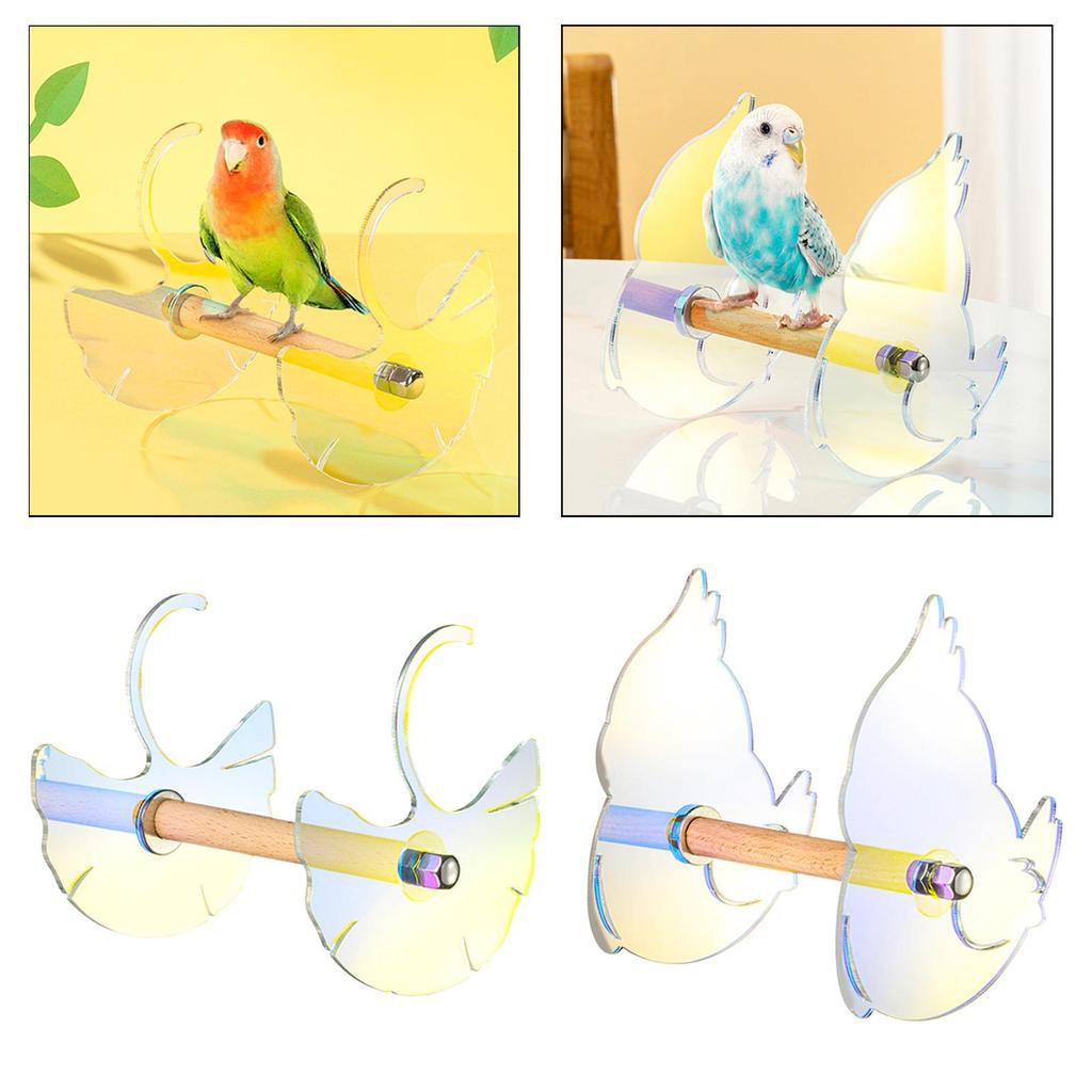 Bird Stand Toys Play No Need Screws Easy Installation Multifunction Parrot Swing