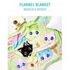 WISH CAT X NCT WISH Flanell Nerz Fleece Decke