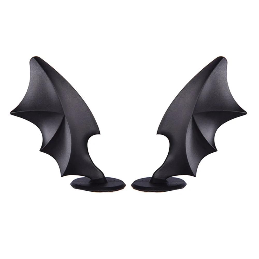 2Pcs Motorcycle Helmet Ornaments Devil Wings Colorful Horns Universal Motorbike Bicycle Car Styling Decoration Helmet Stickers