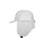 MALBON GOLF M Logo Padded Trooper Cap Ivory