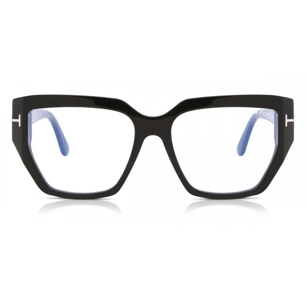

Tom Ford Ft5951 B Blue Light Block 001 Women Eyeglasses Shiny Black/54
