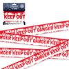 Halloween Warning Tape Caution Barrier Festival Warning Streamer Spooky Party Haunted House Outdoor Porch Yard Halloween Decoration Supplies