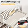1pc Drawer Dish Rack, Pull Out Organiser, Slide Out Dish Organiser, Kitchenware, Cabinet Organiser, Home Organising and Storage Supplies