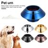 Pet Urn Keepsake for Cat Dog Candlestick Container Memorial Holder Small Lightweight Metal Urn for Pet Hair Fur Nails Precious Memories Storage