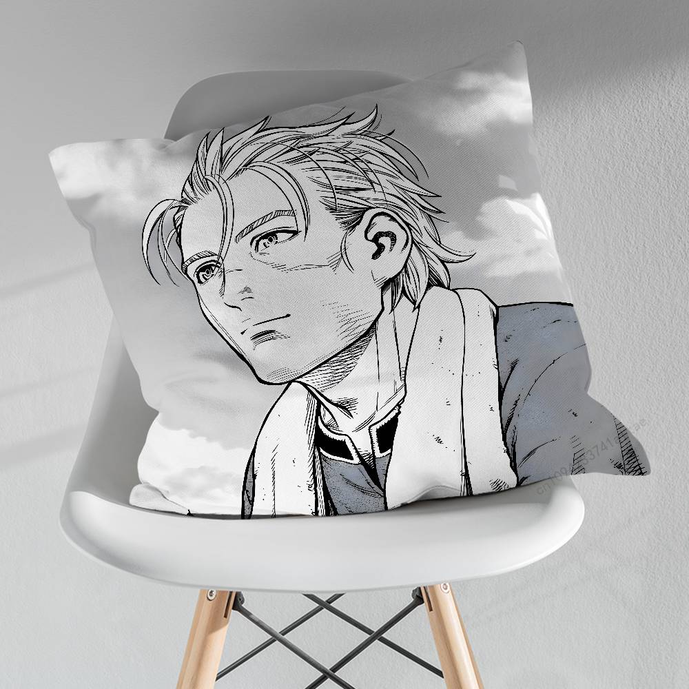 TThorfinn Vinland saga Comics Throw Pillow Case Living Room Sofa Cushion Cover For Home Bedroom Decoration Protector