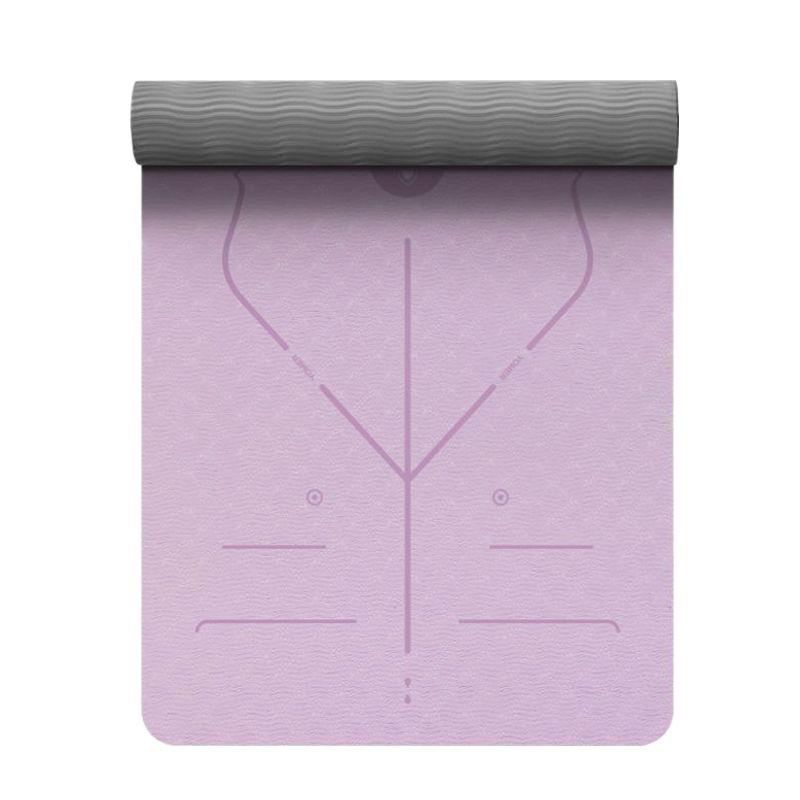 Women's Non-Slip TPE Yoga Mat - Thick, Shock-Absorbing Fitness and Dance Mat for Home Use