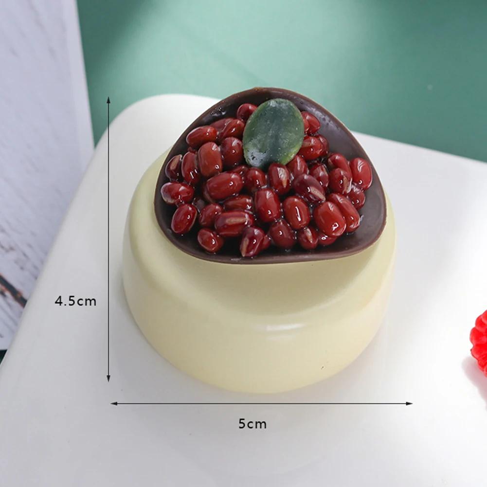 1PC Artificial Fruit Cake Biscuit Fake Food Decoration Photography Pro Food Simulation Cake Model Tea Table Decoration