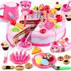Non-Toxic Children Toy Food Cake Model Children Simulation Kitchen Coffee Pretend Play Tea Set Utensils Cut Kids Play House Birthday Cake Toys